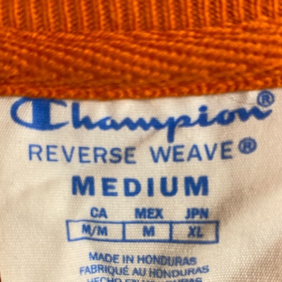 Champion Crew Neck Sweater Orange - Picture 2 of 2